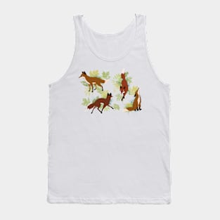 Four red foxes Tank Top